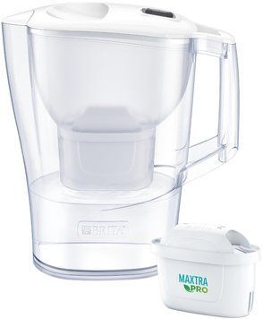 Фільтр-глечик Brita Aluna Memo MXPro 2.4л (1.4л очищеної води) з фільтр-картриджем, білий 1052801 фото