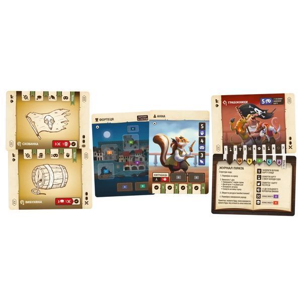Настільна гра Geekach Games Хвостаті пригоди. Піратський спадок (Wildtails: A Pirate Legacy) (GKCH20 GKCH206wt фото