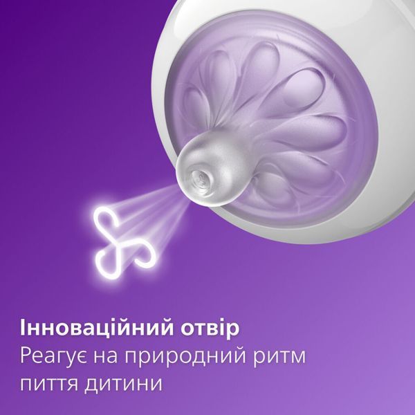 Philips Соска Avent силиконовая Natural Природный Поток, 6м+., 2 шт, быстрый поток SCY965/02 фото