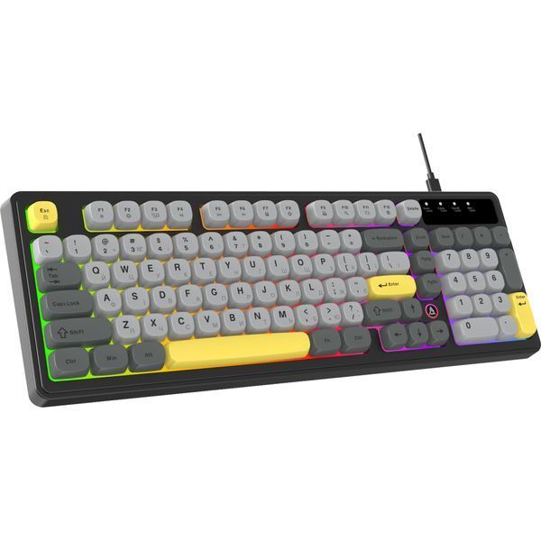 Клавиатура Ajazz AF98 USB UA Black/Grey/Yellow (AF98-BGY) AF98-BGY фото