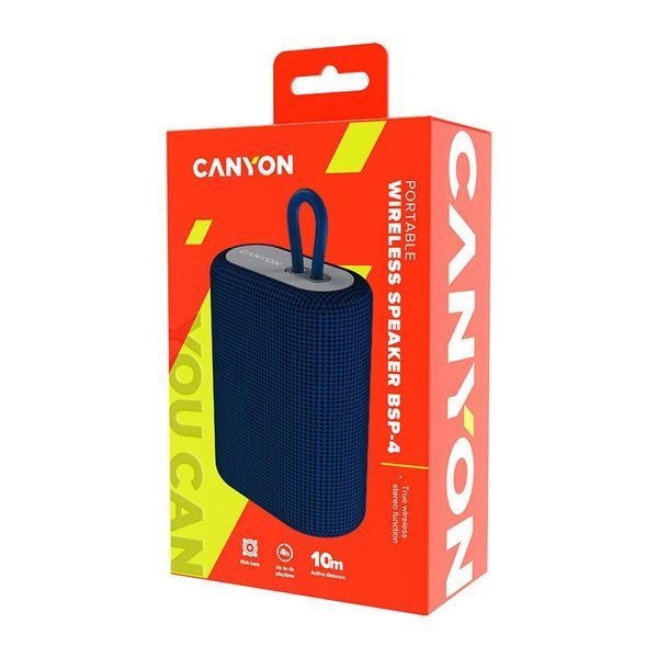 Акустическая система Canyon BSP-4 Bluetooth Blue (CNE-CBTSP4BL) CNE-CBTSP4BL фото