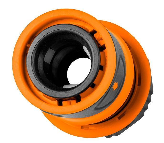 Коннектор для шланга Neo Tools 3/4" сквозной двухкомпонентный биметаллический. 15-722 фото