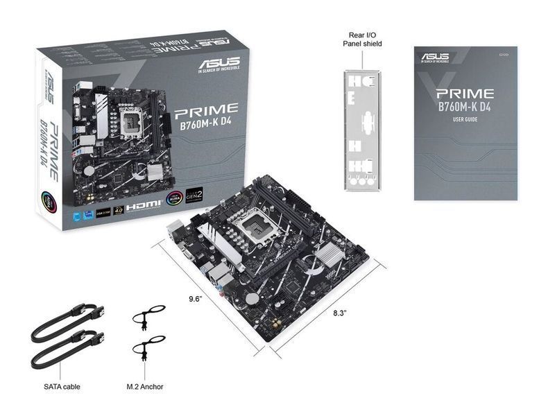 Материнская плата Asus Prime B760M-K (90MB1DS0-M1EAY0) 90MB1DS0-M1EAY0 фото