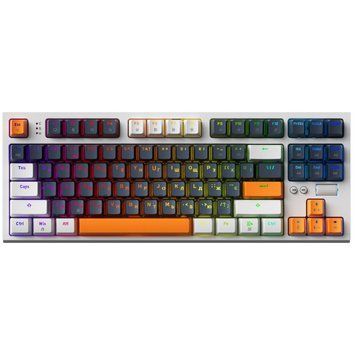 Клавіатура GamePro MK180W Hot-Swap Red Swich RGB USB UA White (MK180W) MK180W фото