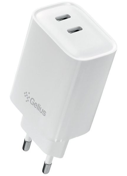 Зарядний пристрій Gelius Dos GP-HC062 (40W) 2Type-C White GP-HC062 фото