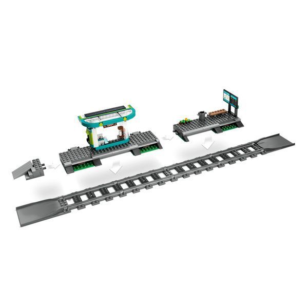 Конструктор LEGO City Трамвай і вокзал у центрі міста 811 деталей (60423) 60423 фото