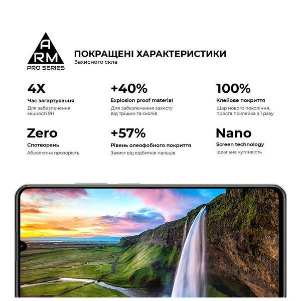 Защитное стекло ArmorStandart Pro для Realme C63 4G/Note 60 4G/Note 60x 4G Black (ARM78445) ARM78445 фото