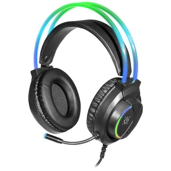 Наушники Defender Flame RGB Black (64555) 64555 фото