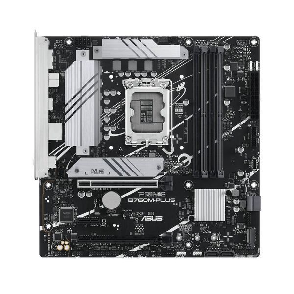 ASUS Материнcкая плата PRIME B760M-PLUS s1700 B760 4xDDR5 M.2 HDMI DP mATX 90MB1GY0-M0EAY0 фото