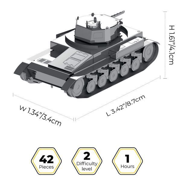 Конструктор Metal Time колекційна модель Pz.Kpfw. II (MT060) MT060 фото