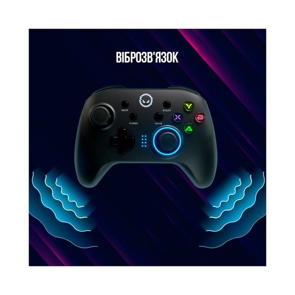 Геймпад Lorgar TRIX-510 PC iOS13 Android PS3 Bluetooth Black (LRG-GP510) LRG-GP510 фото