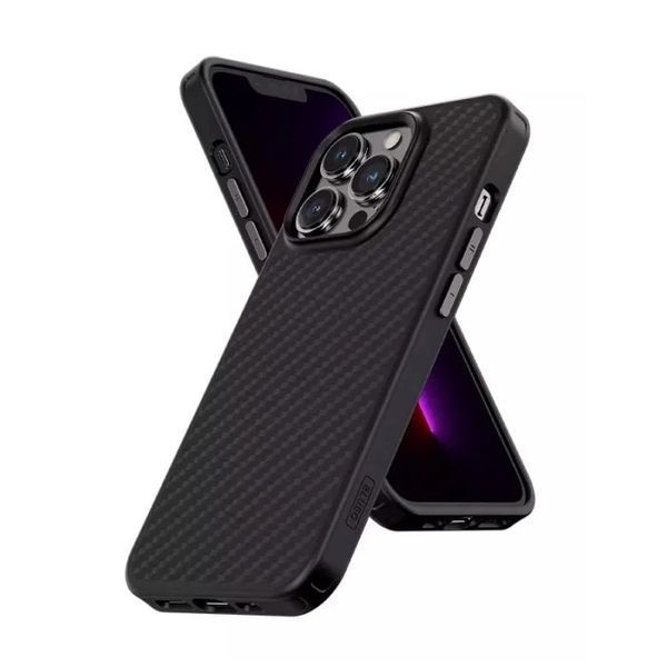 Накладка Blueo Aramid Fiber Anti-Drop Case for iPhone 13 Pro with MagSafe Black (BK5777-13P) BK5777-13P фото