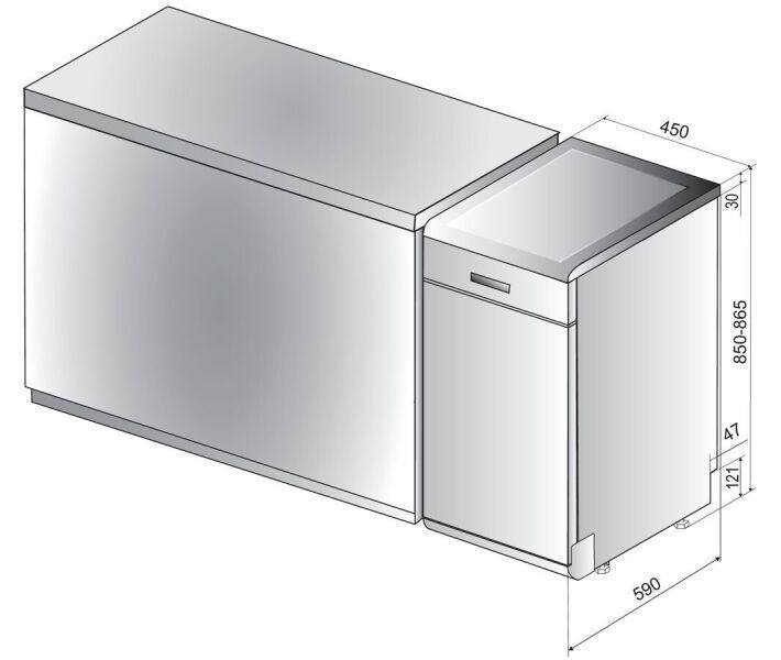 Посудомийна машина Whirlpool WSFO 3O23 PF WSFO3O23PF фото
