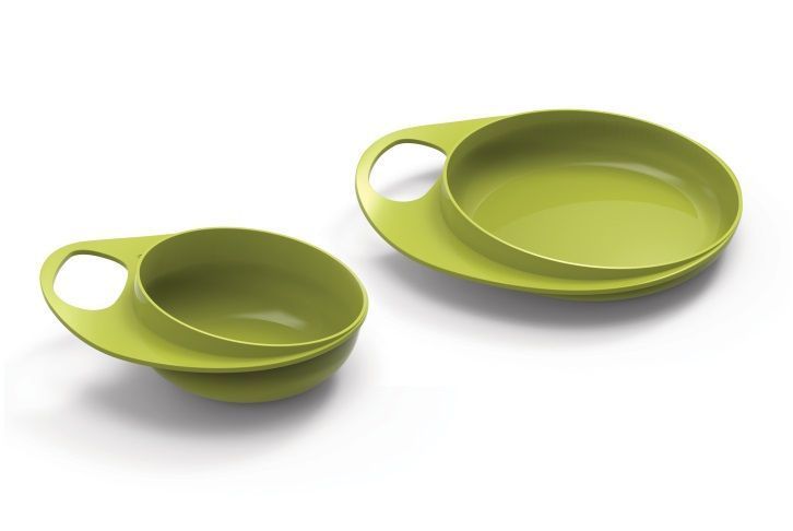 Тарелка для кормления Nuvita Easy Eating (2шт. глубокая и мелкая) NV8461Lime NV8461Lime фото