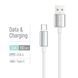 Кабель ColorWay USB - Type-C (zinc alloy braided) 3А 1м белый (CW-CBUC098-WT) CW-CBUC098-WT фото 1