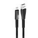 Кабель Colorway USB - Type-C (zinc alloy + led) 2.4А 1м чорний (CW-CBUC035-BK) CW-CBUC035-BK фото 9