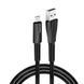 Кабель Colorway USB - Type-C (zinc alloy + led) 2.4А 1м чорний (CW-CBUC035-BK) CW-CBUC035-BK фото 8