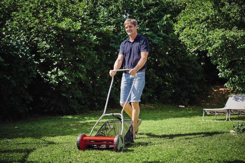 Газонокосарка механічна Einhell GC-HM 400 40см 27л 13-37мм 7.5кг 3414129 фото