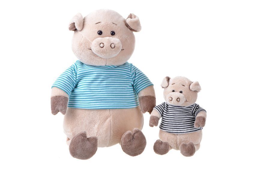 Мягкая игрушка Same Toy Поросенок в рубашке (черный) 18 см THT716 фото