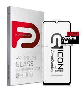 Защитное стекло ArmorStandart Icon для Xiaomi Redmi A3 Black (ARM74452) ARM74452 фото