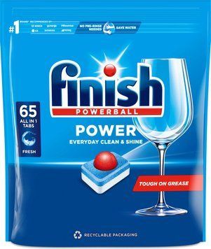 Таблетки для посудомийних машин Finish All in 1 Max, 65 шт 5908252011551 фото
