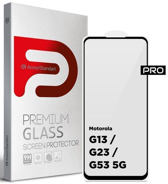 Защитное стекло ArmorStandart Pro для Motorola G13/G23/G53 5G Black (ARM66134) ARM66134 фото