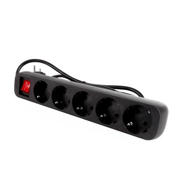 Мережевий фільтр СolorWay 5 розеток/2M Black (CW-PSEA52BK) CW-PSEA52BK фото