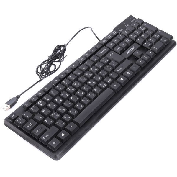 Клавіатура Maxxter KBM-U01-UA USB Black (KBM-U01-UA) KBM-U01-UA фото