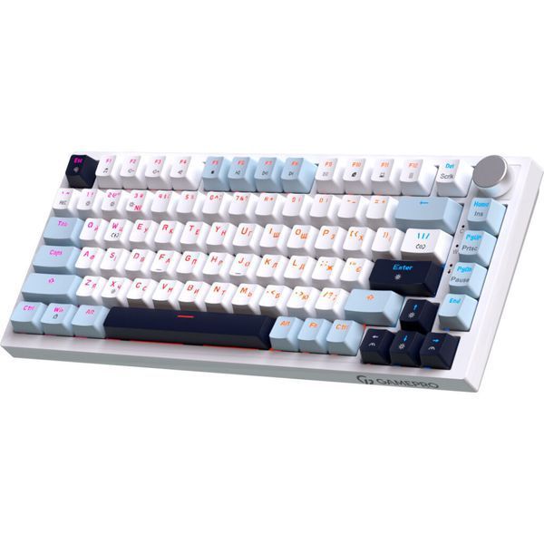 Клавіатура GamePro Genesis Warden MK160BL Outemu Swithes USB White (MK160BL) MK160BL фото