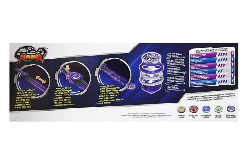 Дзиґа Infinity Nado VI Standard Pack Чарівний Дракон світу мрій (Dream World Magic Dragon) EU654127 фото
