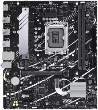 Материнcька плата ASUS PRIME B760M-R D4 s1700 B760 2xDDR4 M.2 HDMI mATX 90MB1HA0-M0EAY0 фото