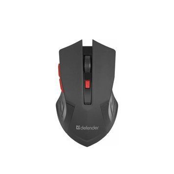 Мишка Defender Accura MM-275 Black-Red (52276) 52276 фото