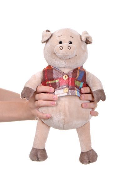 М'яка іграшка Same Toy Свинка в жилеті (35 см) THT723 фото