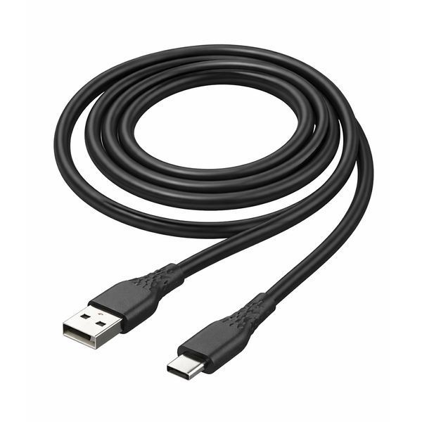 Кабель ColorWay USB-Type-C (textured PVC) 3А 2м черный (CW-CBUC095-BK) CW-CBUC095-BK фото