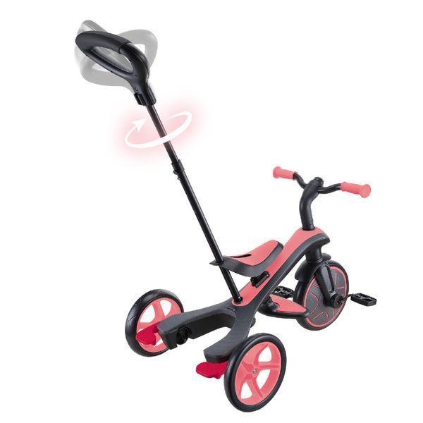 Детский велосипед Globber Explorer Trike 4 в 1, розовый (634-110) 634-110 фото