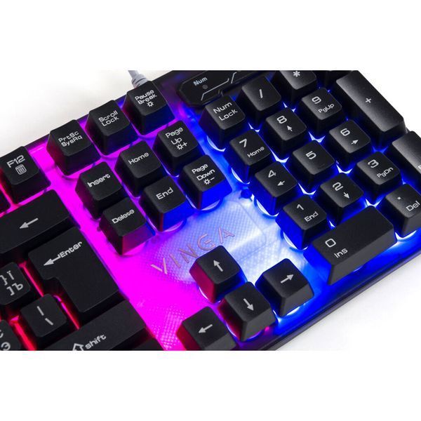 Клавіатура Vinga KB414 black KB414 black фото