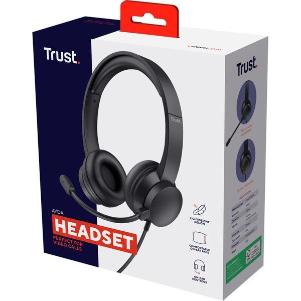 Наушники Trust Ayda PC 3.5mm Black (25087) 25087 фото