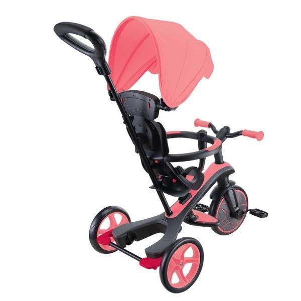 Детский велосипед Globber Explorer Trike 4 в 1, розовый (634-110) 634-110 фото