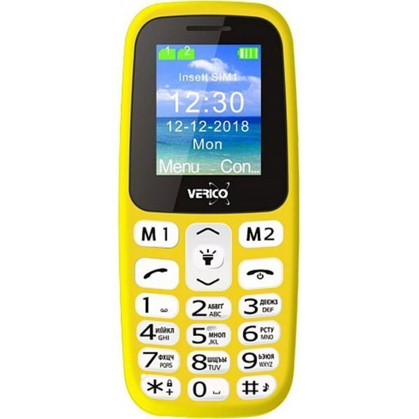 Мобільний телефон Verico Classic A183 Yellow 4713095608278 фото