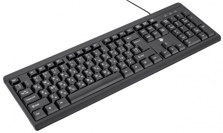 Клавіатура 2E KS108 USB Black (2E-KS108UB_UA) 2E-KS108UB_UA фото