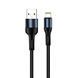 Кабель ColorWay USB - Apple Lightning (nylon) 2.4A 1м черный (CW-CBUL045-BK) CW-CBUL045-BK фото 2