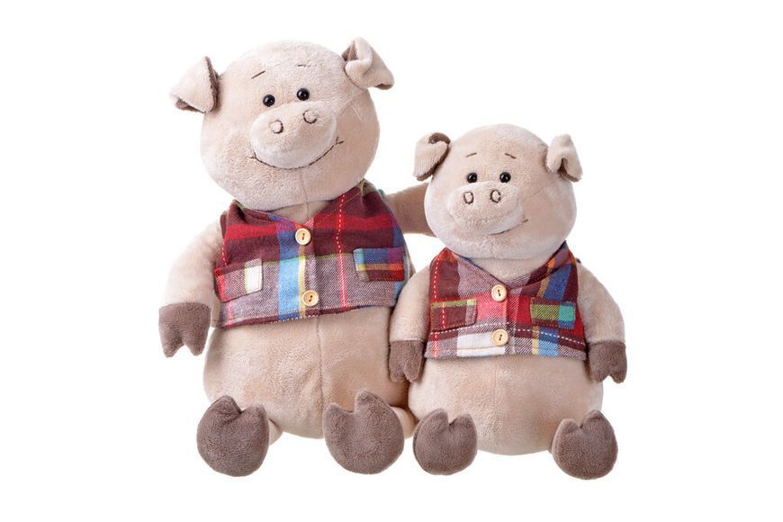 М'яка іграшка Same Toy Свинка в жилеті (35 см) THT723 фото