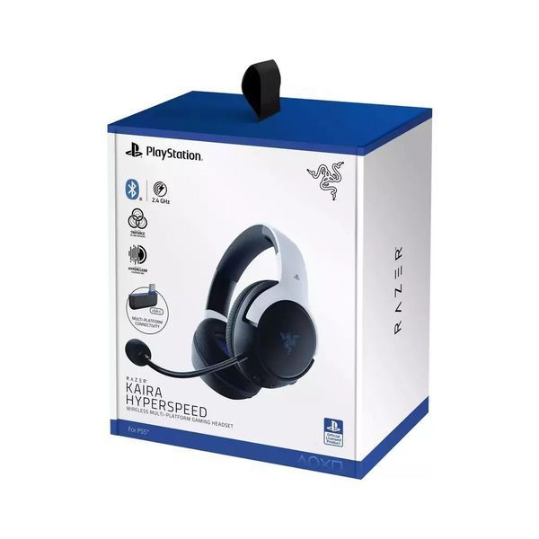 Наушники Razer Kaira Hyperspeed for PS5 Bluetooth White/Black (RZ04-03980200-R3G1) RZ04-03980200-R3G1 фото