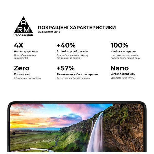Захисне скло ArmorStandart Pro для Motorola G84 5G Black (ARM70890) ARM70890 фото
