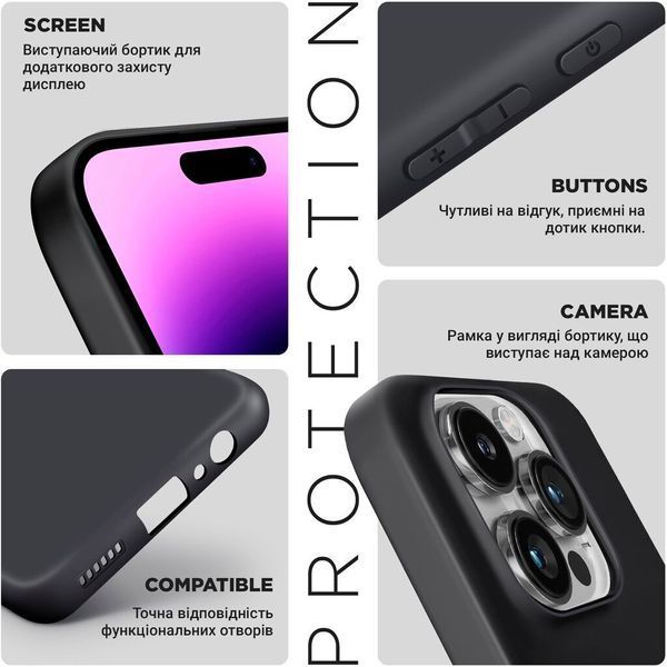 Накладка ArmorStandart Matte Slim Fit для Tecno Spark 20C (BG7n) Camera cover Black (ARM73575) ARM73575 фото