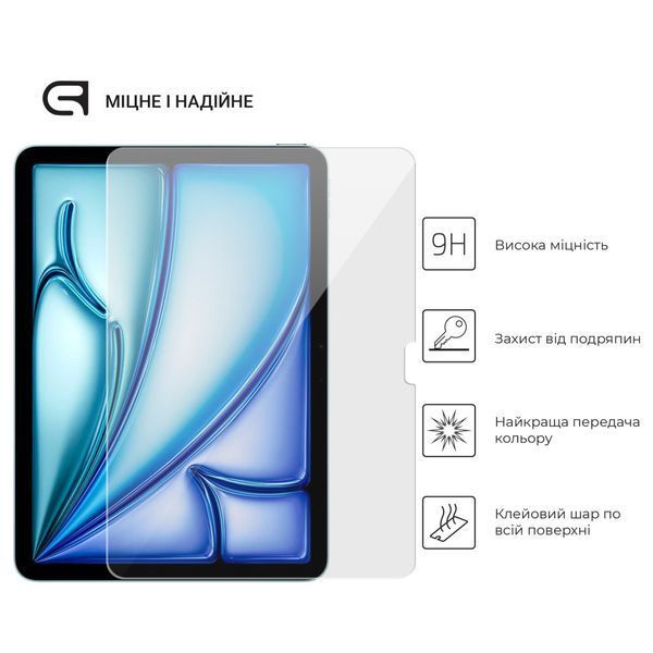 Захисне скло для планшета ArmorStandart Glass.CR для Apple iPad Air 11 2024 Clear (ARM76338) ARM76338 фото