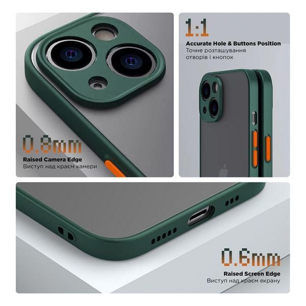 Накладка ArmorStandart Frosted Matte для Tecno Spark 10 Pro (KI7) Dark Green (ARM70502) ARM70502 фото
