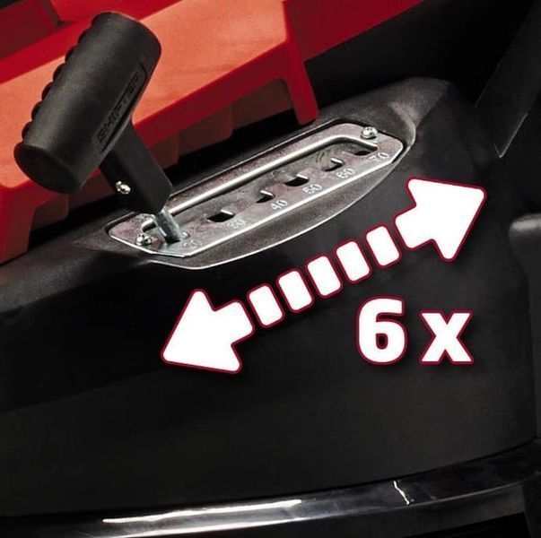 Einhell Газонокосилка электрическая GC-EM 1800/43, 1800 Вт, 43 см, 50 л, 20-65 мм, до 800 м2, 12.2 кг 3400090 фото