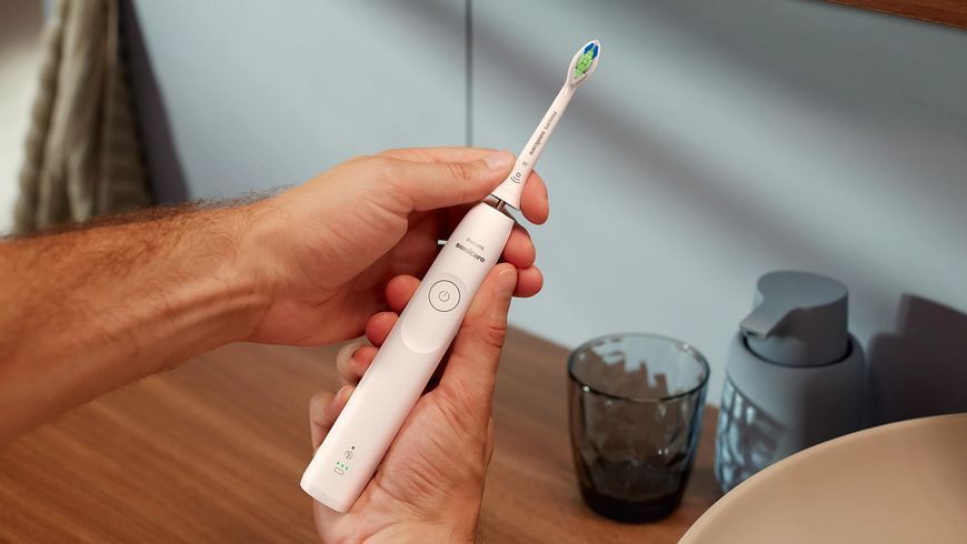 Зубна щітка Philips, Sonicare 5300 Series, 62т. колив/хв, насадок-1, футляр, білий HX7108/02 фото