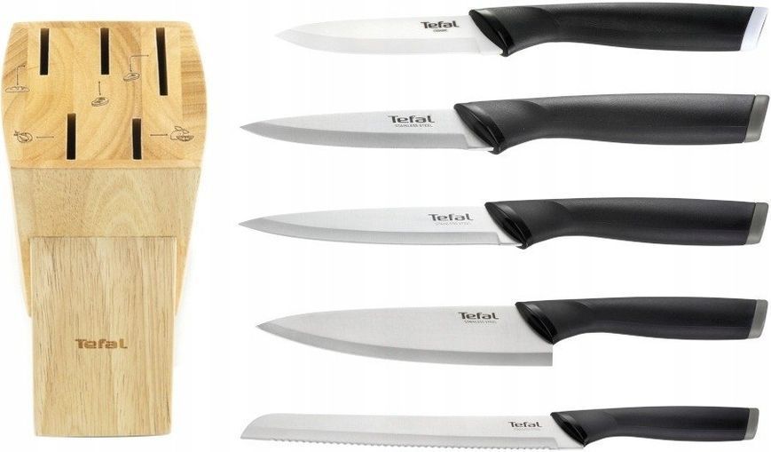 Набор ножей с подставкой Tefal Comfort, 5 шт (K221SA04) K221SA04 фото
